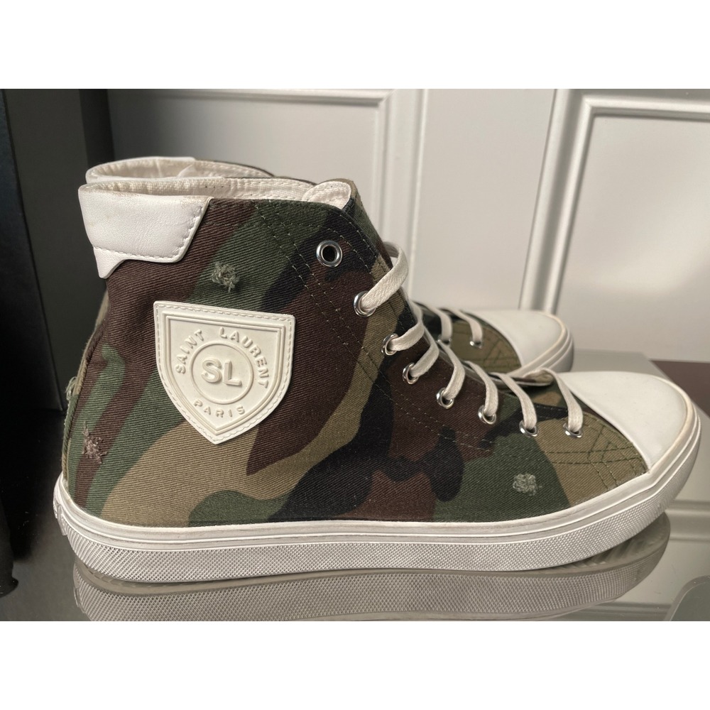 Saint Laurent 588275 Bedford Camouflage Moon Plus HiTop Men's sneaker shoe Eu 41 - Picture 5 of 10